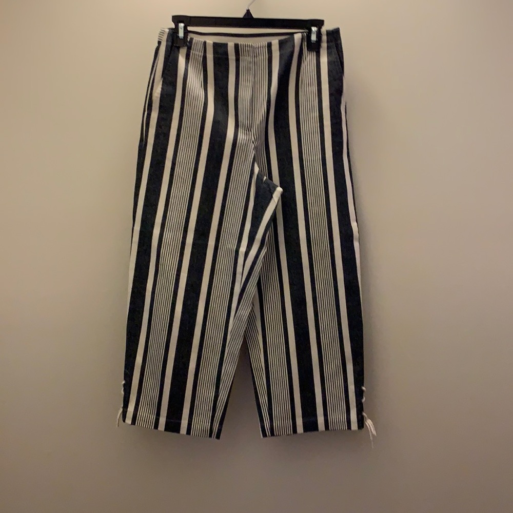 Talbots Petite Womens‎ Striped Capri Pants